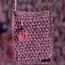 Pembe Çiçek telefon çantası