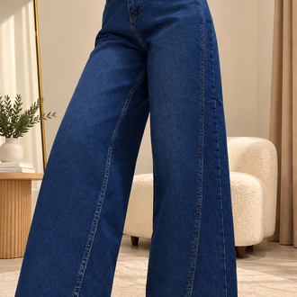 Yüksek Bel Wide Leg Jean | Rahat Kalıp Kadın Jean Pantolon