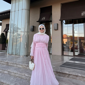 Stella elbise pembe
