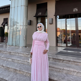 Stella elbise pembe