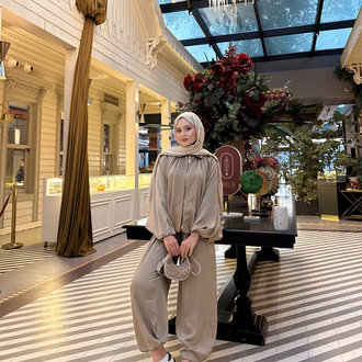 Premium saten pantolon