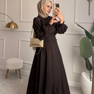 Nora takım kahverengi