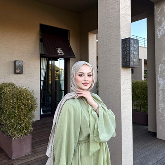 Flora elbise çağla yeşili ön sipariş