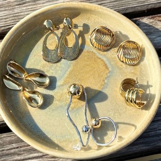 GOLD YUVARLAK KÜPE