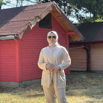 Tesettür Takım-Bej