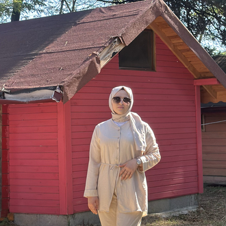 Tesettür Takım-Bej