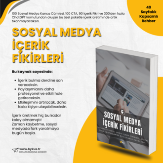 Sosyal Medya İçerik Fikirleri – 100 Hooks | 100 CTA | 90 İçerik Fikri | ChatGPT Komutları