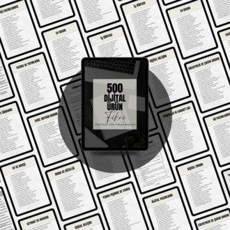 500 Dijital Ürün Fikri – PLR & MRR Haklı Pasif Gelir Rehberi
