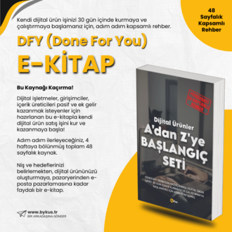 DFY - Dijital Ürünler Başlangıç Seti (PLR & MRR Haklarıyla)