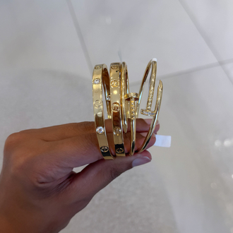 Cartier Model  Taşsız Kelepçe 