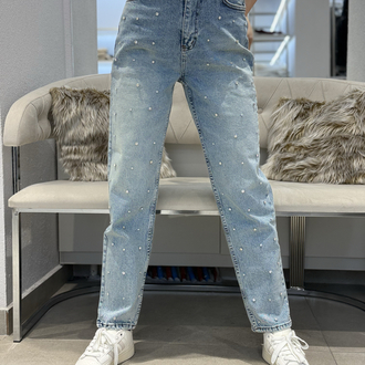 TAŞLI MOM JEAN 