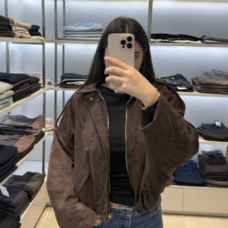 Süet Bomber ceket