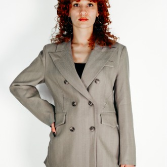 BALIKSIRTI OVERSİZE BLAZER CEKET