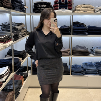 SİMLİ MİNİ ETEK 