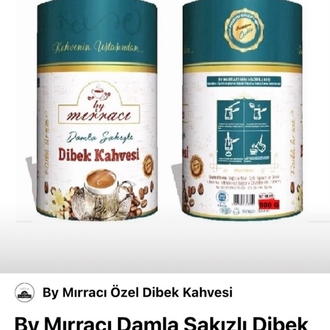Damla Sakızlı Dibek Kahvesi 500G Silindir