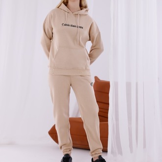 CALVİN KLEİN JEANS EŞOFMAN TAKIMI BEJ