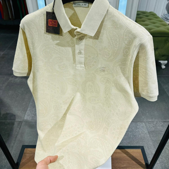 ETRO KREM DESENLİ POLI YAKA