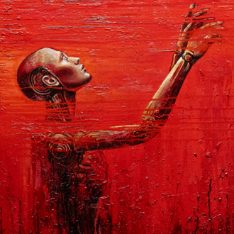 ''Bilinç Eşiği'' İzafiyet Serisi 40x60 Cm Tuval Üzeri Yağlı Boya Onur Bekiroğlu