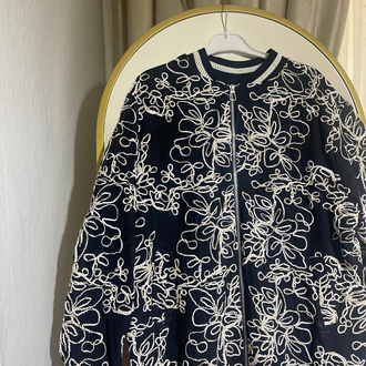 LORINA Nakışlı Premium Bomber Ceket
