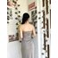 STRAPLEZ DRAPELİ ELBİSE