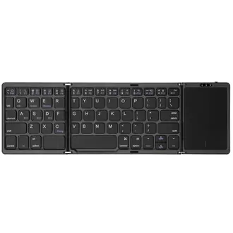 Katlanabilir Mini Kablosuz Klavye | Bluetooth 5.1, Windows, Android, iOS Uyumlu