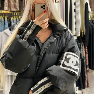 CHANEL İTHAL PUFFER MONT - Siyah