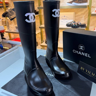 CHANEL İTHAL ÇİZME - Siyah