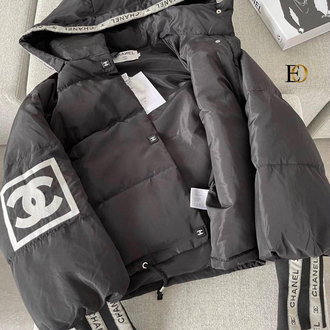 CHANEL İTHAL PUFFER MONT - Siyah