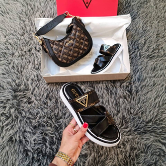 GUESS TERLİK ÇANTA KOMBİNİ | 2 Çanta Seçeneği
