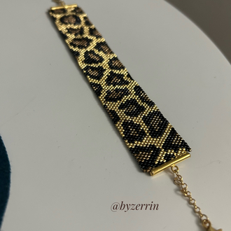 Leopar gold miyuki bileklik