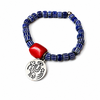 Deep blue luck bracelet 