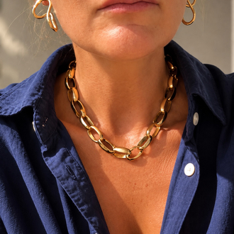 Golden Twirl Earring