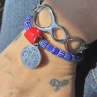 Deep blue luck bracelet 