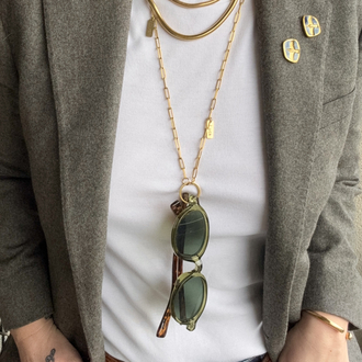 Glasses holder necklace