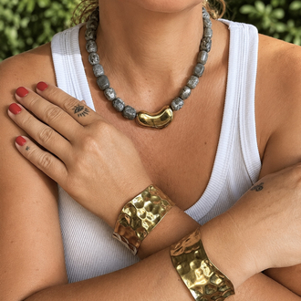Gold Ghost Bangle