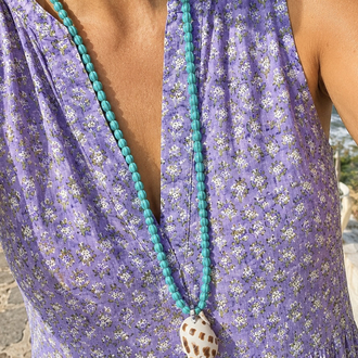 Babylonia Shell Long Necklace