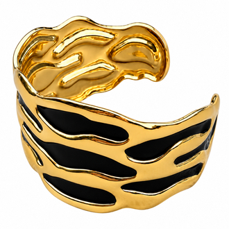 Noir Wave Bangle