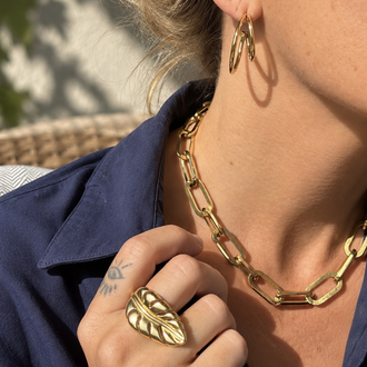 Golden Orbit Earring