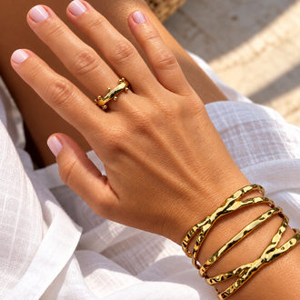 Golden Dot Ring