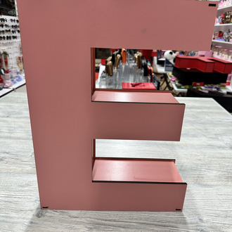 E Harfli Pembe Renk (Boş Kutu)