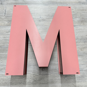 M Harfli Pembe Renk (Boş Kutu)