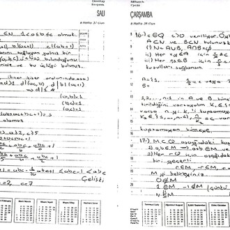 TÜBİTAK Matematik Olimpiyatlarına hazırlanırken çalıştığım notlar ( 208 sayfa )