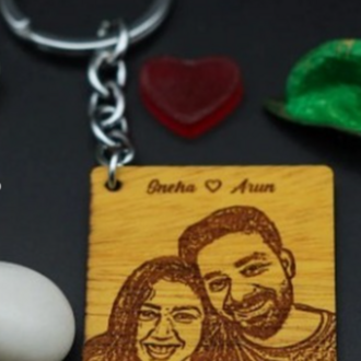 Plaka, anahtarlık üzerine fotoğraf işleme