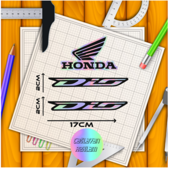 Honda Dio HOLOGRAM Grenaj Sticker Set