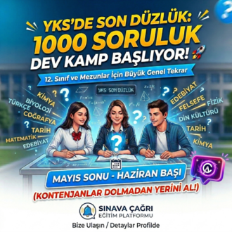 1000 SORULUK TYT / AYT SORU ÇÖZÜMÜ KAMPI