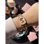 Pembe Swarovski Model Kristal Saat | Gold
