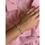 Pembe Taşlı Van Cleef Model Bileklik | Silver