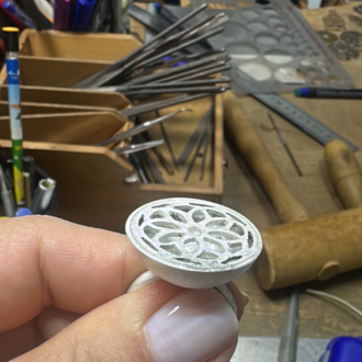 Golden Mandala Ring