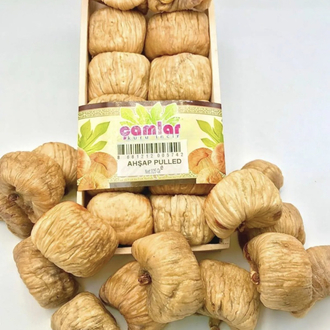 Çamlar 3'lü Paket Doğal Kuru İncir Jumbo Boy Ahşap Tabak 325 gr X 3 Adet