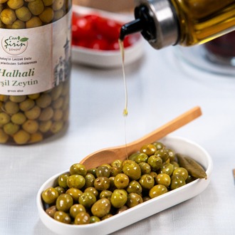 Halhali Yeşil Zeytin 1kg